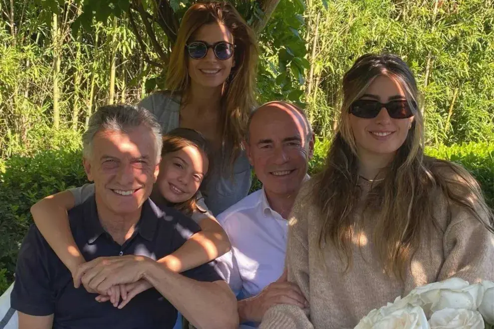 Mauricio Macri, Juliana Awada y Bruno Barbier