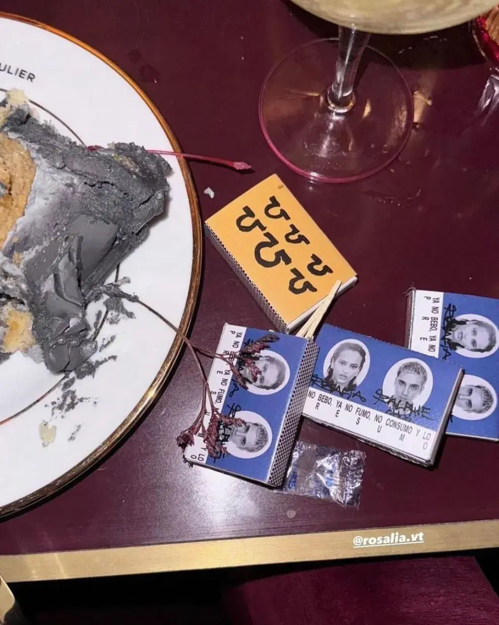 Foto del cumpleaños de Rosalía en París.
