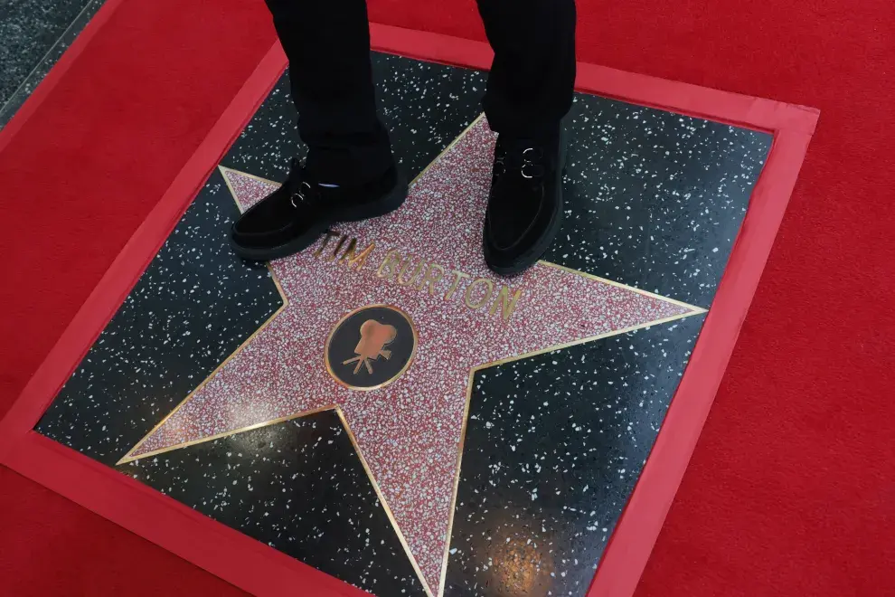 La estrella de Tim Burton en el Paseo de la Fama de Hollywood.