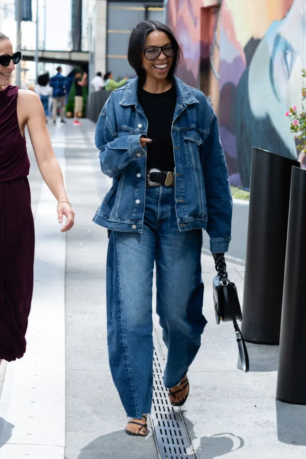 Invitada a un desfile de la semana de la moda en Nueva York.