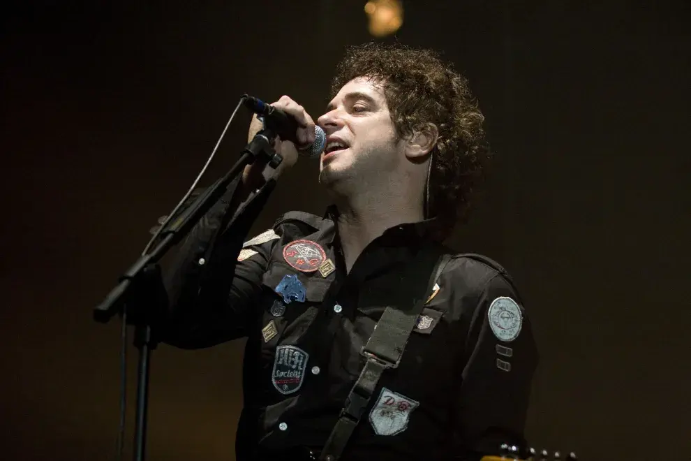 Foto de Gustavo Cerati durante un show.