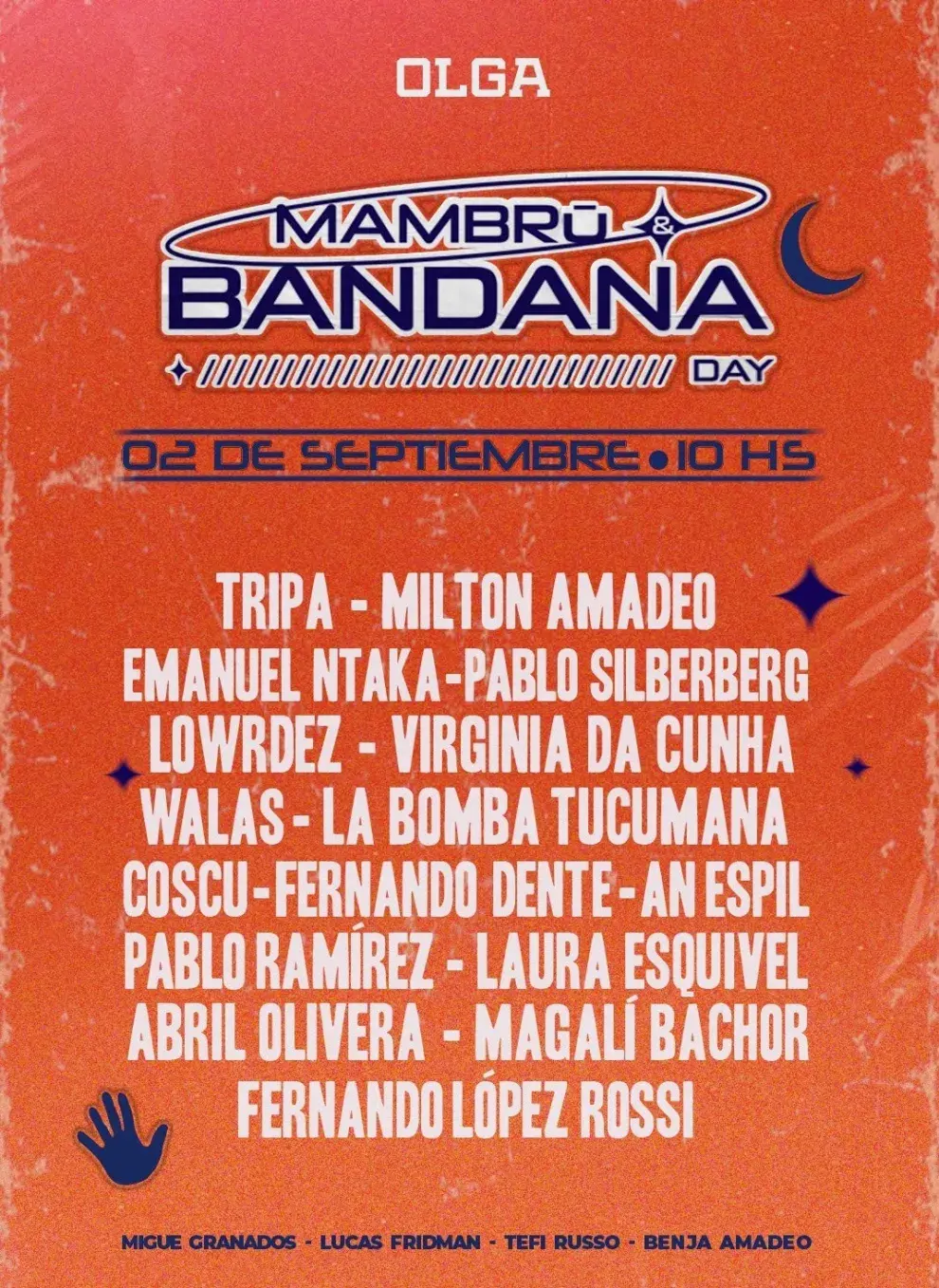 Póster del Bandana & Mambrú Day de OLGA.