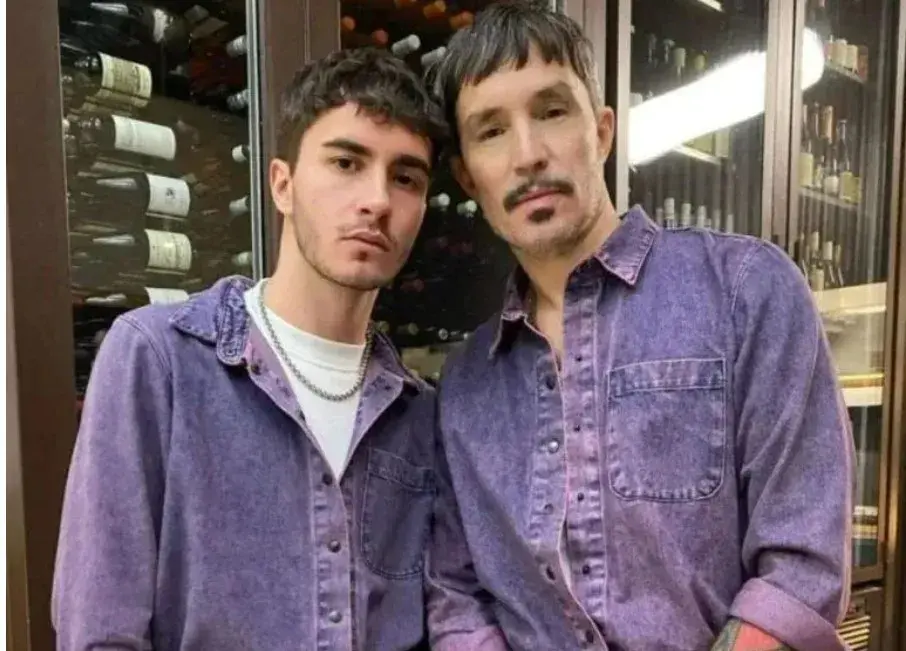 André junto a su padre Emanuel Horvilleur