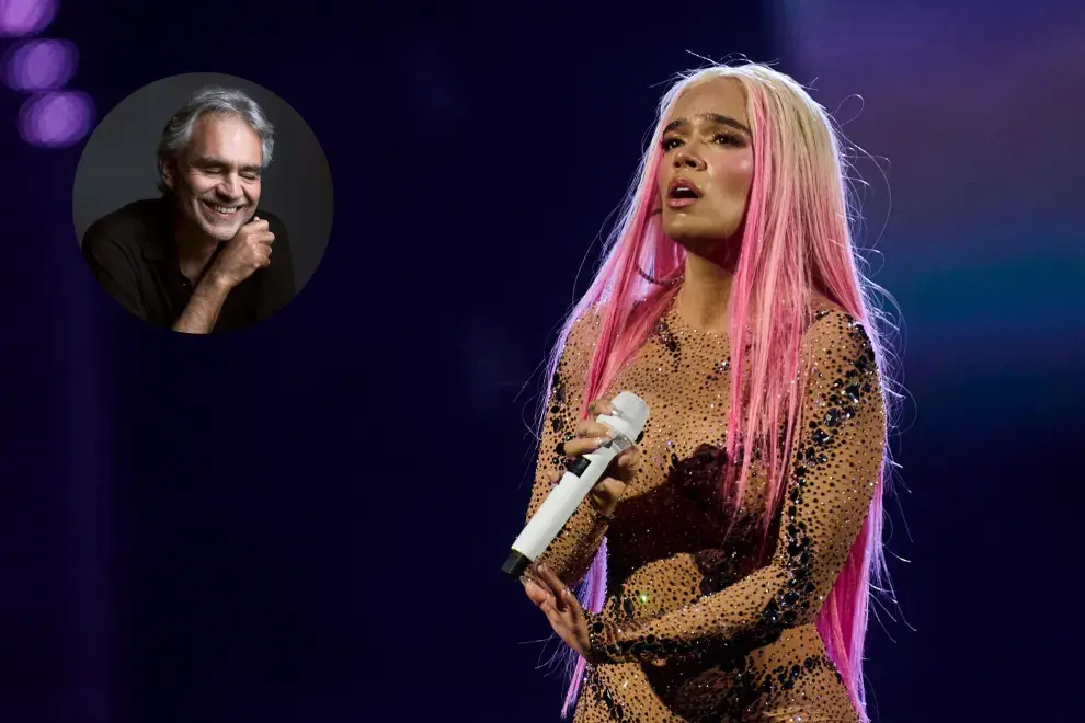 Karol G se une a Andrea Bocelli en una nueva versión de Vivo por ella.