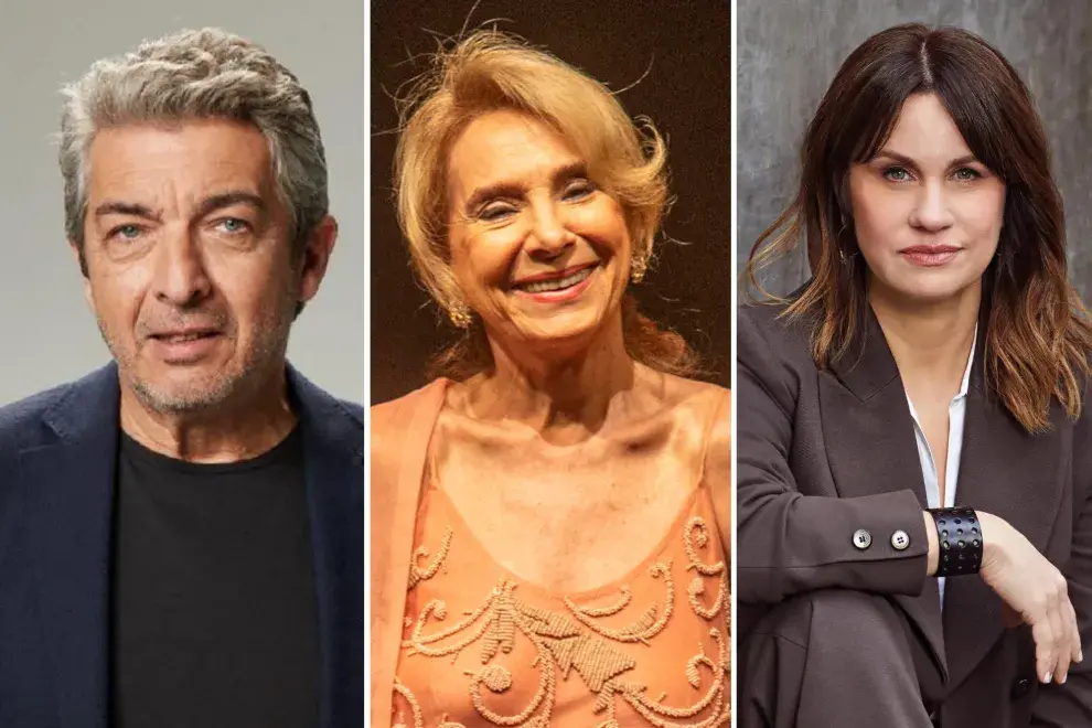 Fotos de Ricardo Darín, Selva Alemán y Nancy Duplaá.