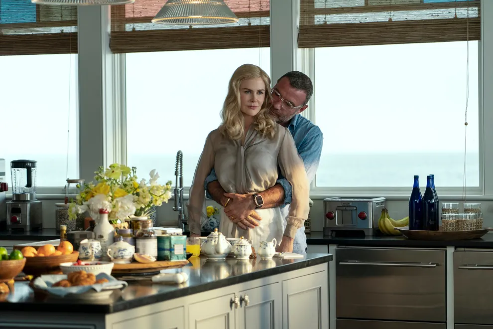 Imagen de Liev Schreiber y Nicole Kidman en La pareja perfecta.