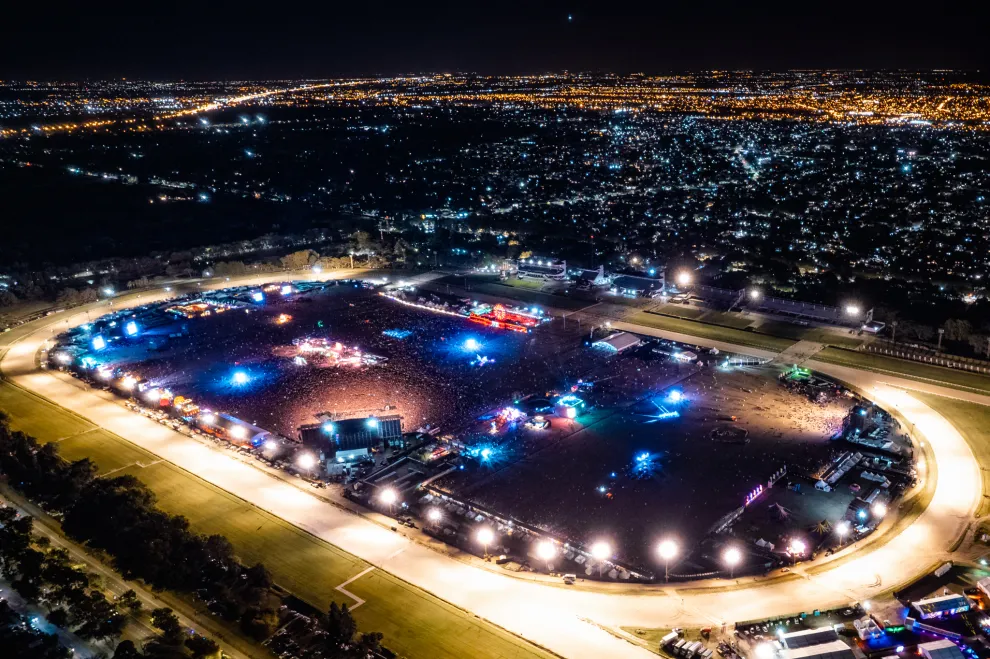 Imagen panorámica de Lollapalooza Argentina.