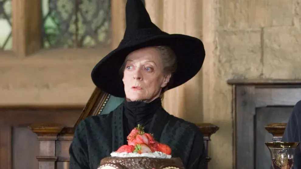 Foto de Maggie Smith como la profesora Minerva McGonagall en Harry Potter.