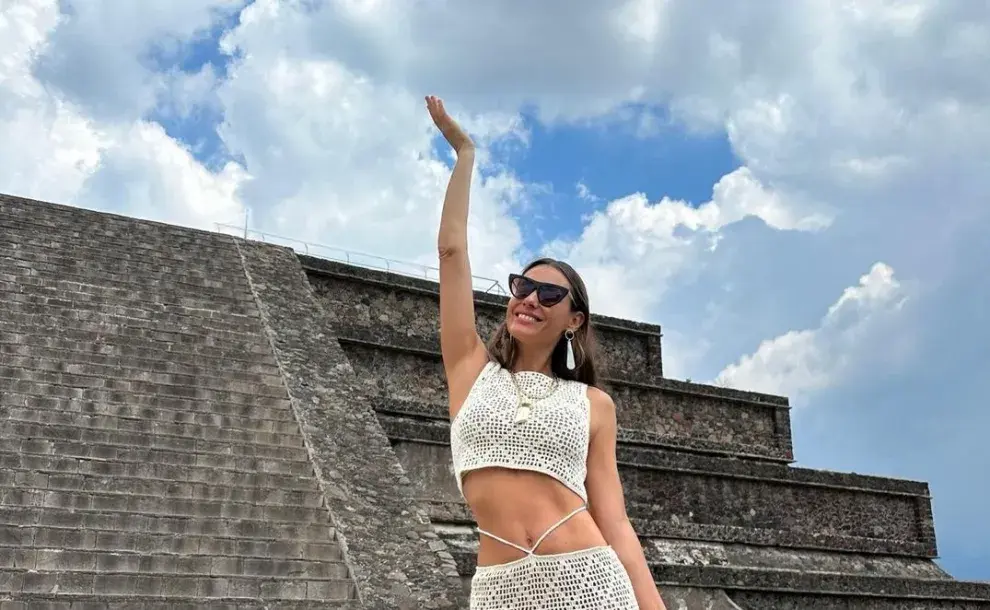 Foto de Pampita en México.