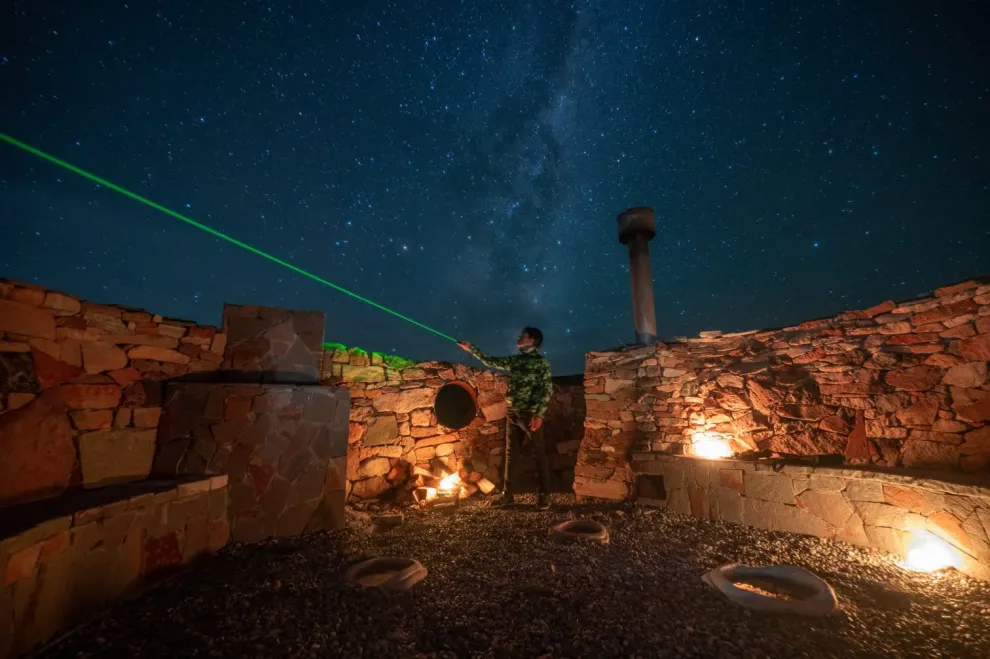 Observatorio de estrellas en el Parque Patagonia