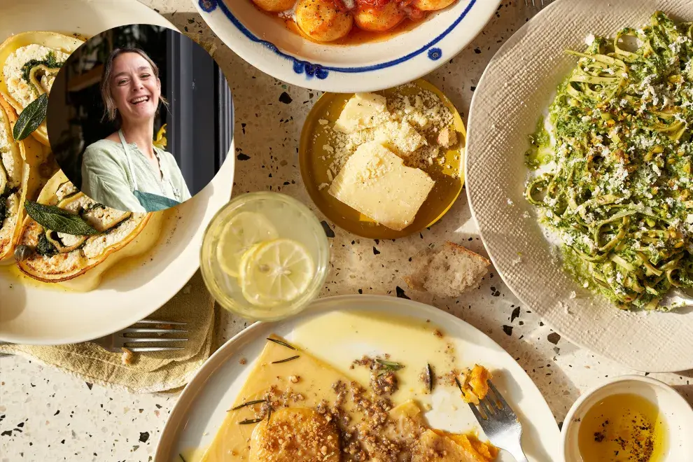 Platos de pastas caseras.