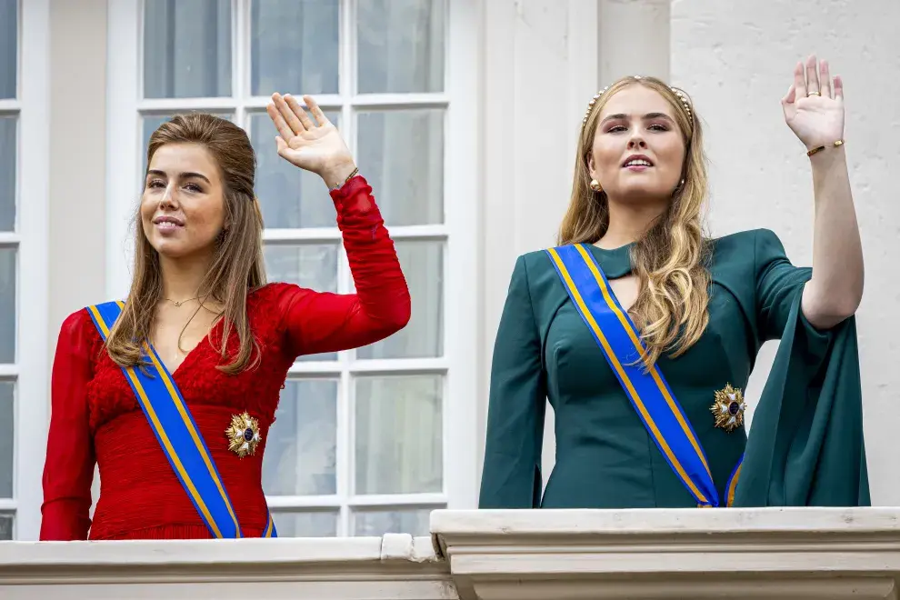 Fotos de las Princesas Alexia y Amalia de Holanda en el Día del príncipe 2024.