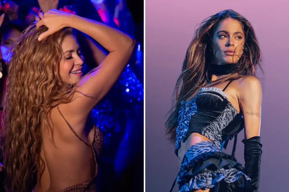 Fotos de Shakira y Tini.