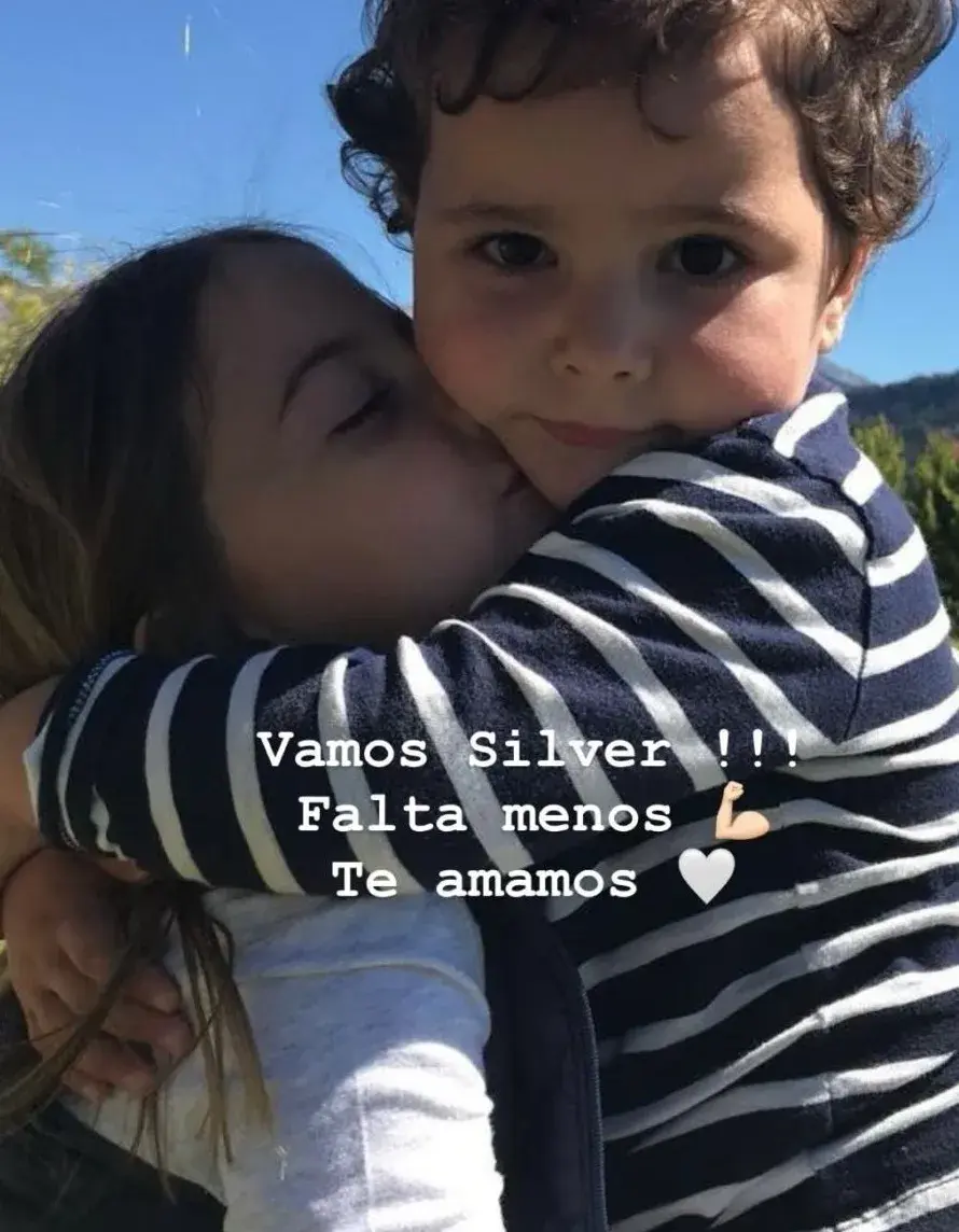 Captura de Storie de Juliana Awada dedicada a su sobrino nieto, Silver, hace unos meses.