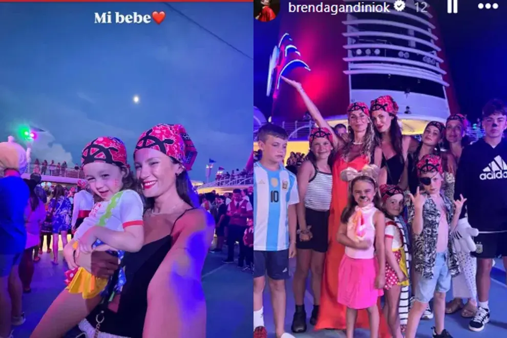 Paula Chavez, Brenda Gandini y Sabrina Rojas disfrutaron de unas vacaciones soñadas arriba de un crucero y en compañía de sus hijos