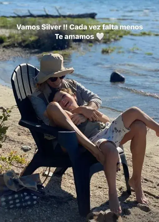 Storie de Juliana Awada dedicada a su sobrino nieto, Silver, hace unos meses.