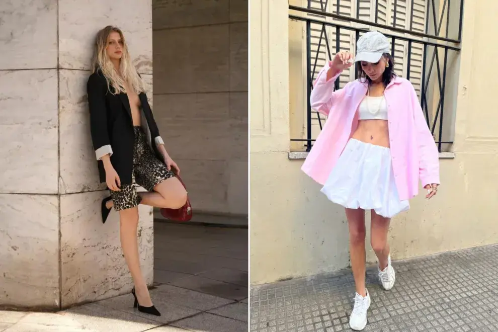 Modelos con looks de primavera.