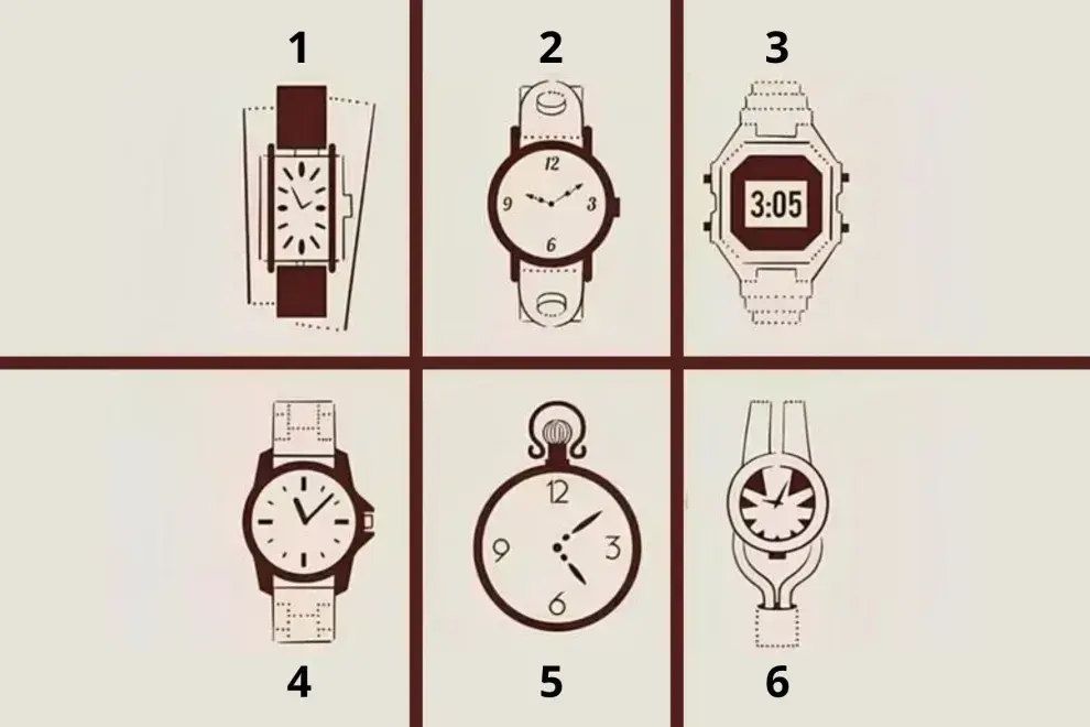 Elegí uno de estos 6 relojes.