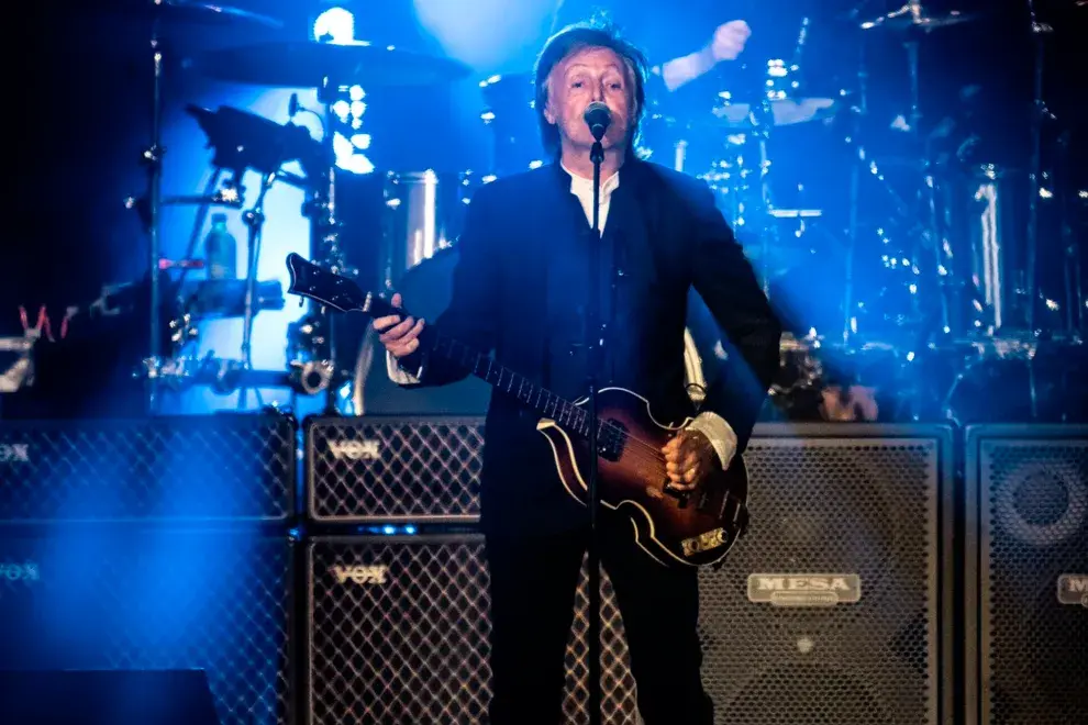 Foto de Paul McCartney en Argentina.