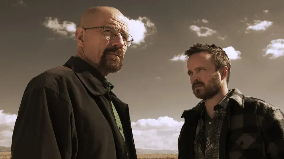 Foto de Bryan Cranston y Aaron Paul en Breaking Bad.