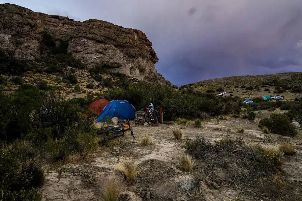 El camping Cañadon del Sauce es agreste y apacible.