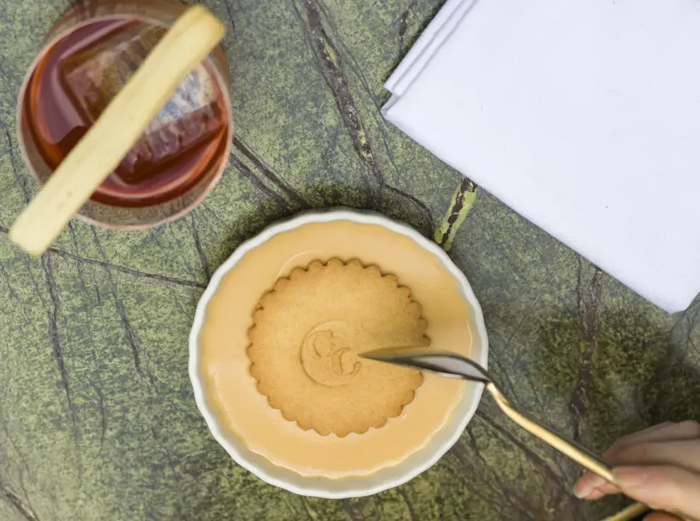 Natilla de dulce de leche