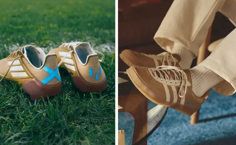 Los detalles de las zapatillas y los botines de adidas