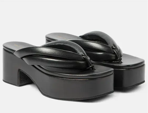 Sandalias de cuero con plataforma, de Dries Van Noten