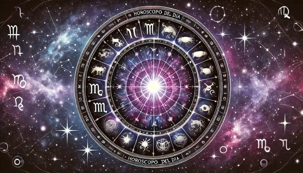 La rueda zodiacal, con los símbolos de los 12 signos astrales.