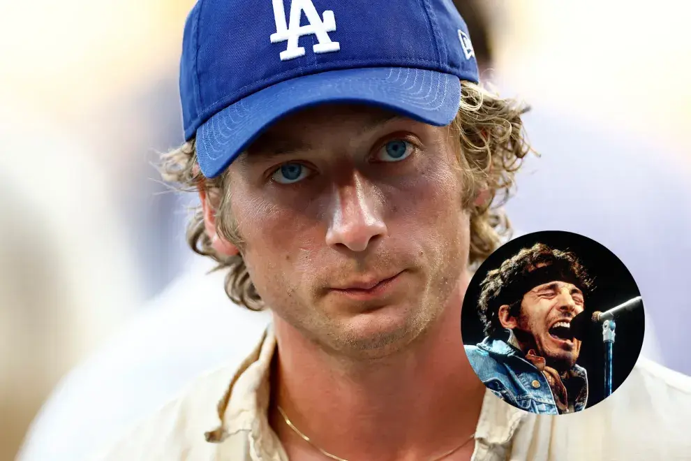 Foto de Jeremy Allen White y Bruce Springsteen.
