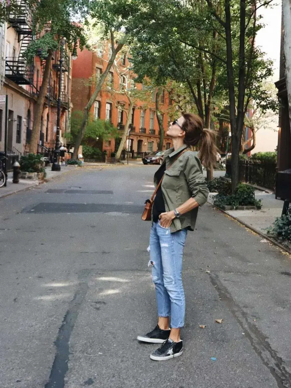 Juliana Awada durante su viaje a Nueva York.