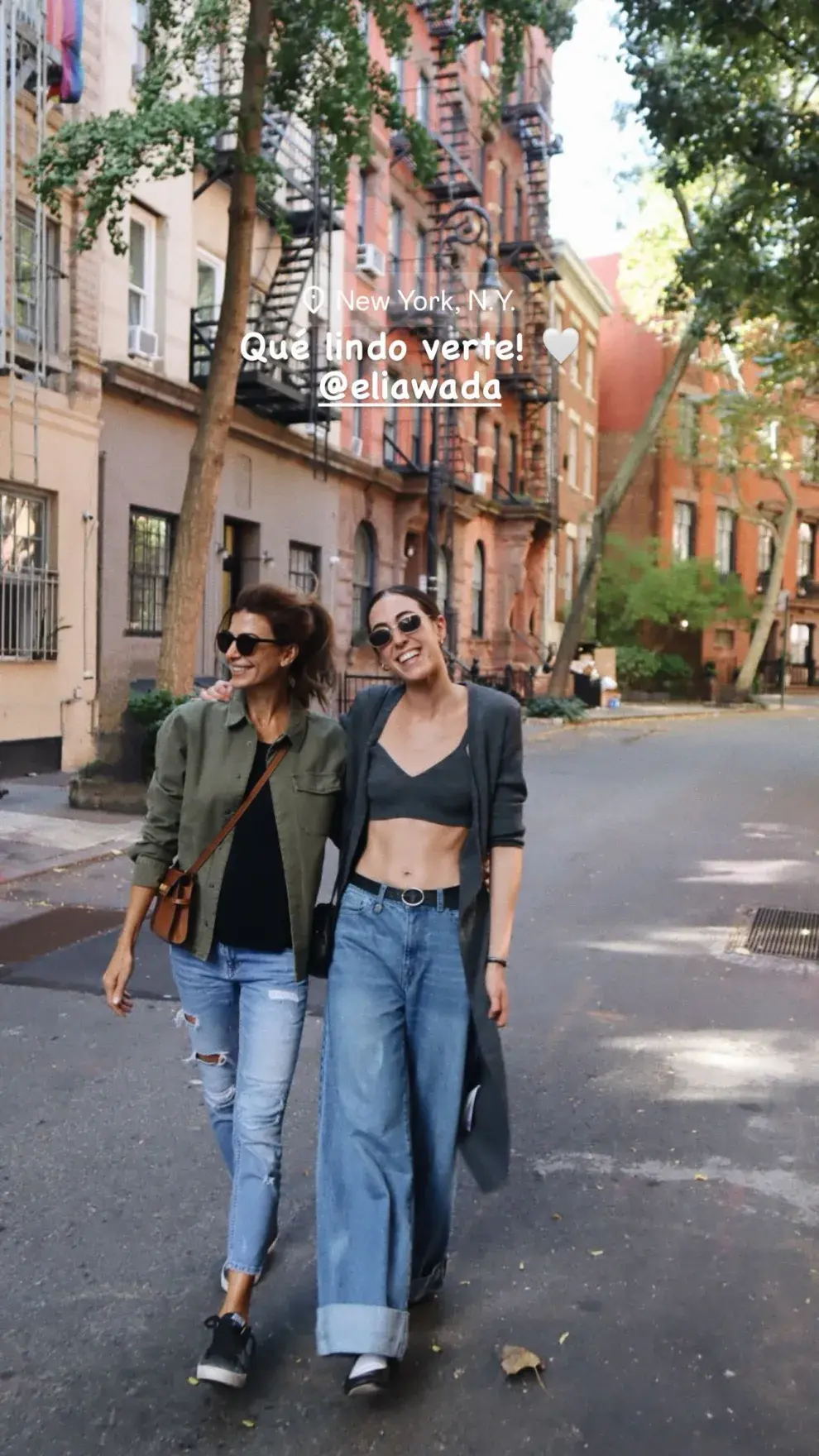 Las postales del viaje de Juliana Awada por Nueva York.