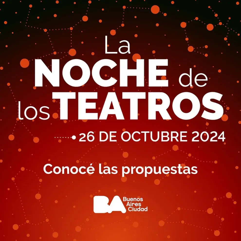 Póster de la Noche de los Teatros 2024.