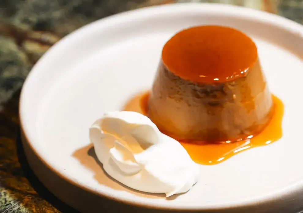 Flan de dulce de leche