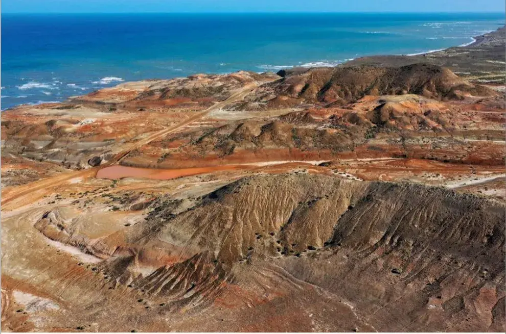 La geografía de Rocas Coloradas parece de otro planeta.