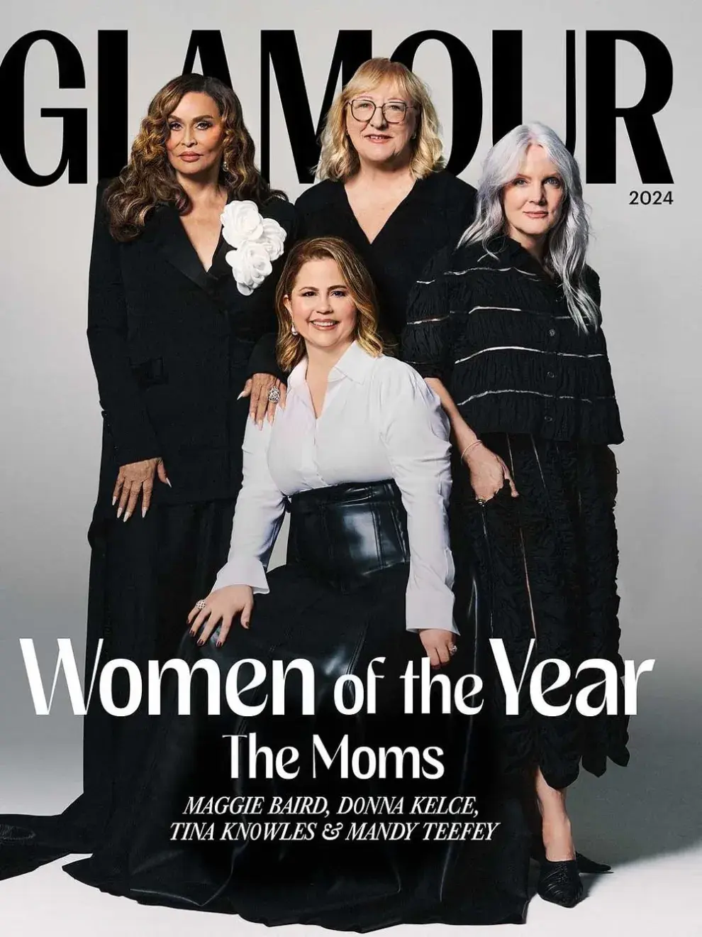 Maggie Baird, Donna Kelce, Tina Knowles, y Mandy Teefey, todas son las estrellas ahora, de esta portada que tiene un único objetivo: resaltar la labor de estas bellas e inmensas mujeres