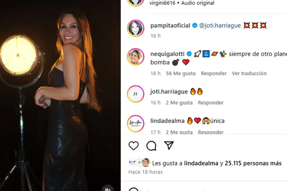 Carolina Pampita Ardohain compartió en sus redes sociales un estilismo que se puede tomar como el clásico vestido negro de la venganza