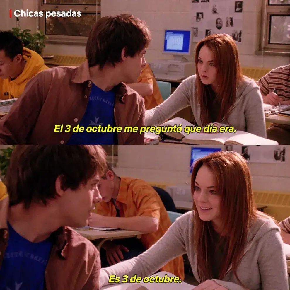 Una escena de la película Mean Girls que pasó a la historia