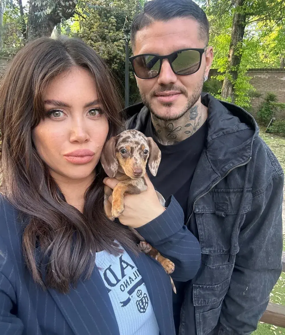 La foto de Wanda Nara y Mauro Icardi junto a Cookie que confirmaría la reconciliación de la pareja.