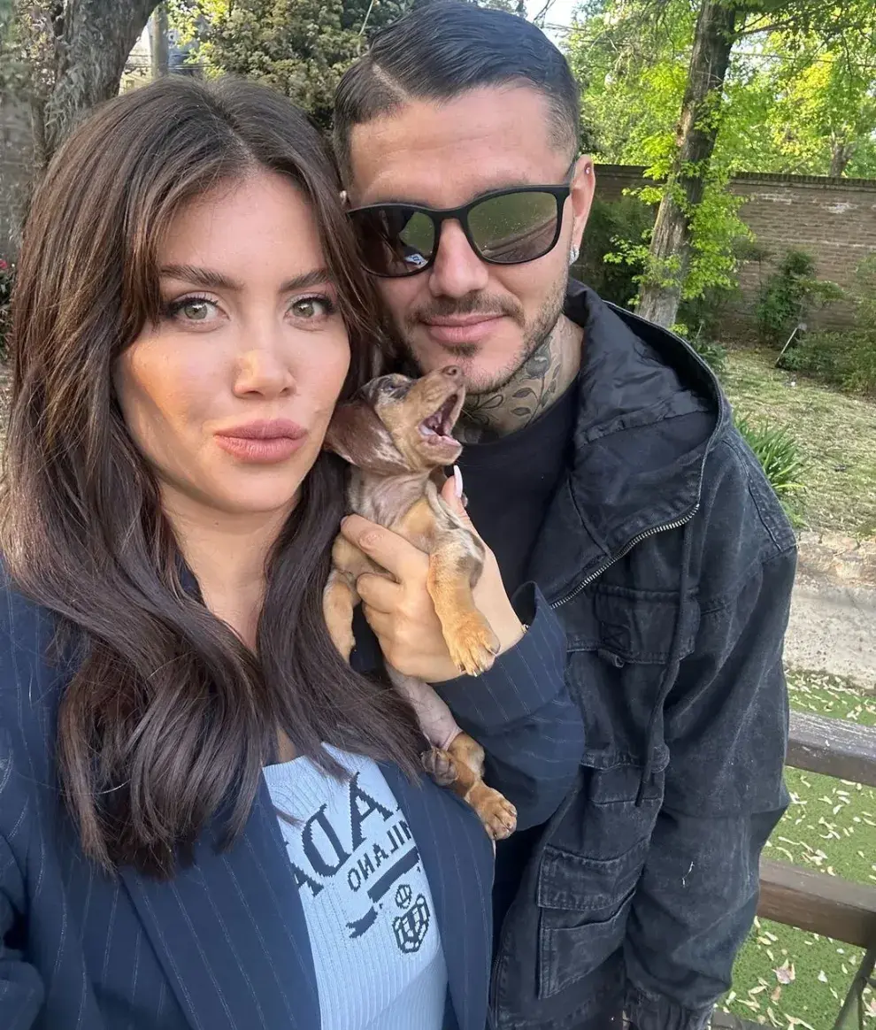 La foto de Wanda Nara y Mauro Icardi junto a Cookie que confirmaría la reconciliación de la pareja.