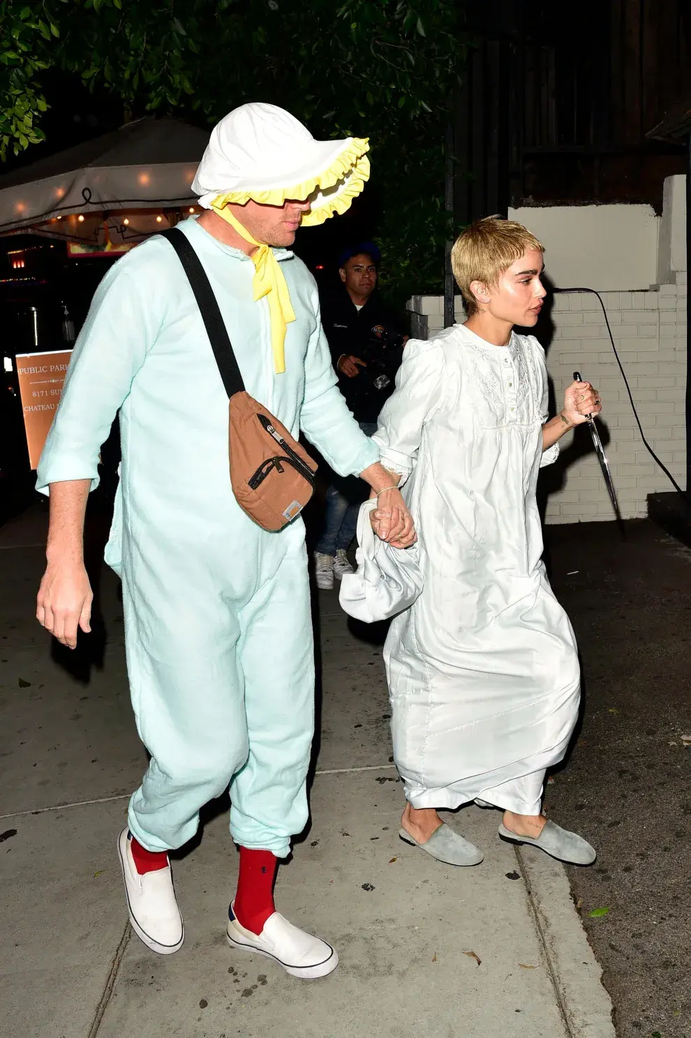 Foto de Zoë Kravitz y Channing Tatum en una fiesta de Halloween.