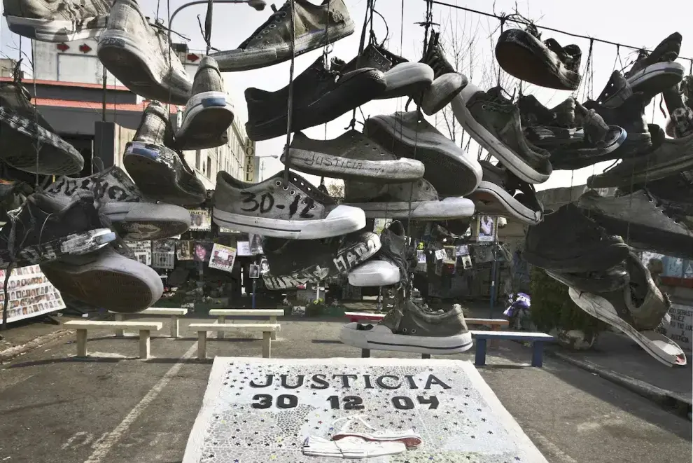 Imagen de homenaje por La tragedia de Cromañón.