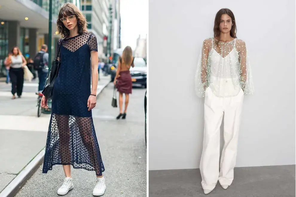 Si hablamos de la propuesta de moda que se convierte en un ítem ideal para armar un look de fiesta de fin de año tenemos que citar a las transparencias