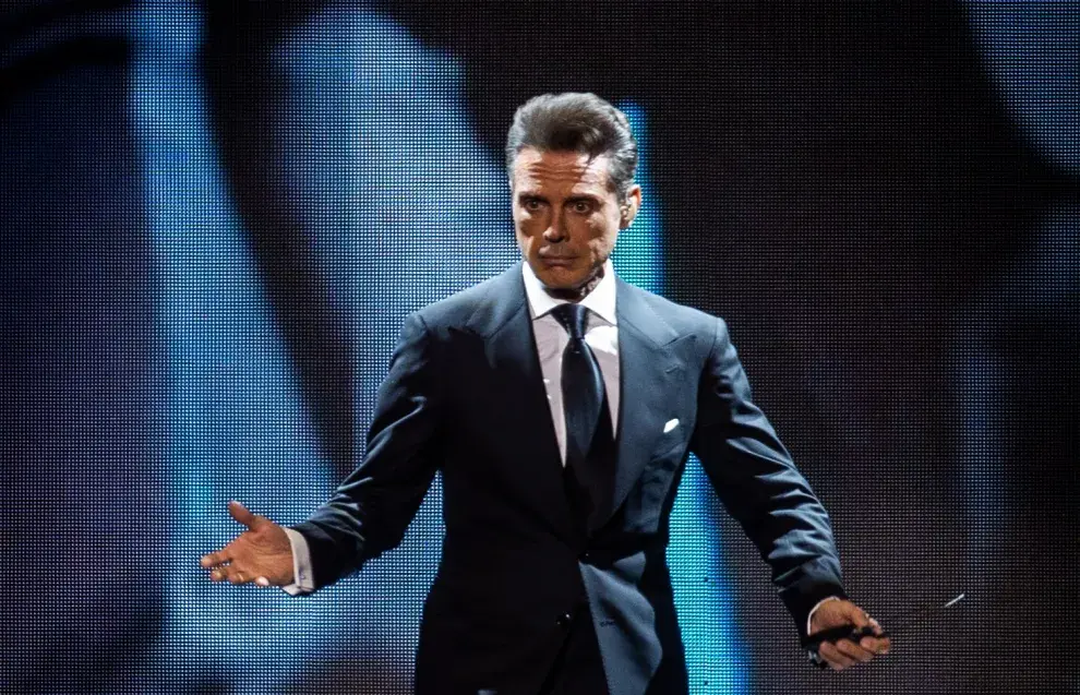 Foto de Luis Miguel en Argentina, en el Movistar Arena el 4 de agosto de 2023.