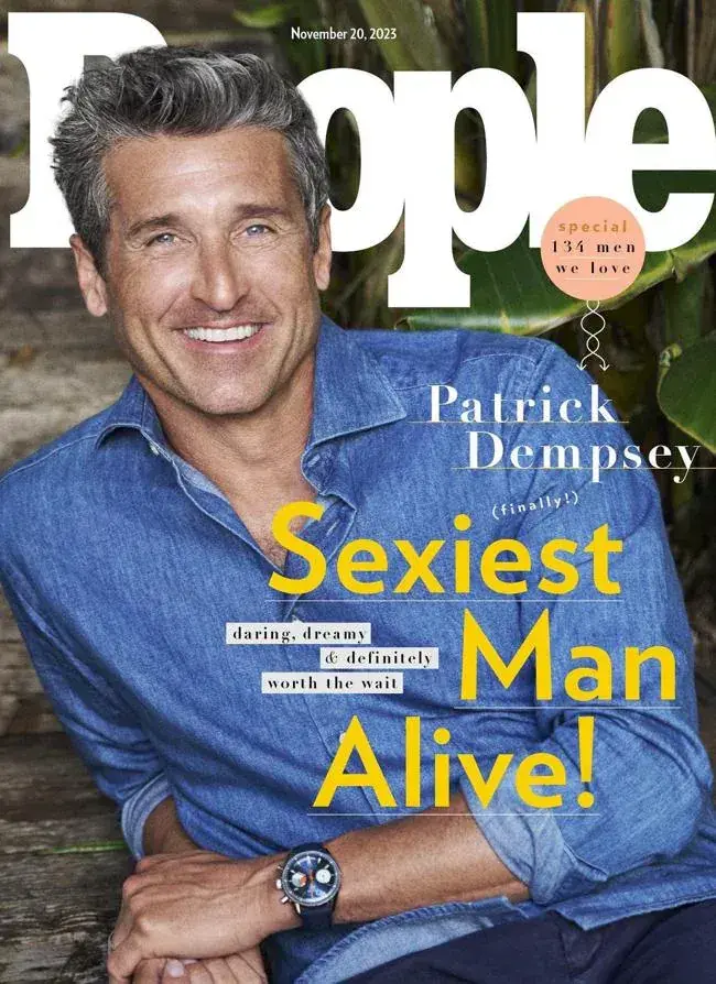 Patrick Dempsey en la portada de People.