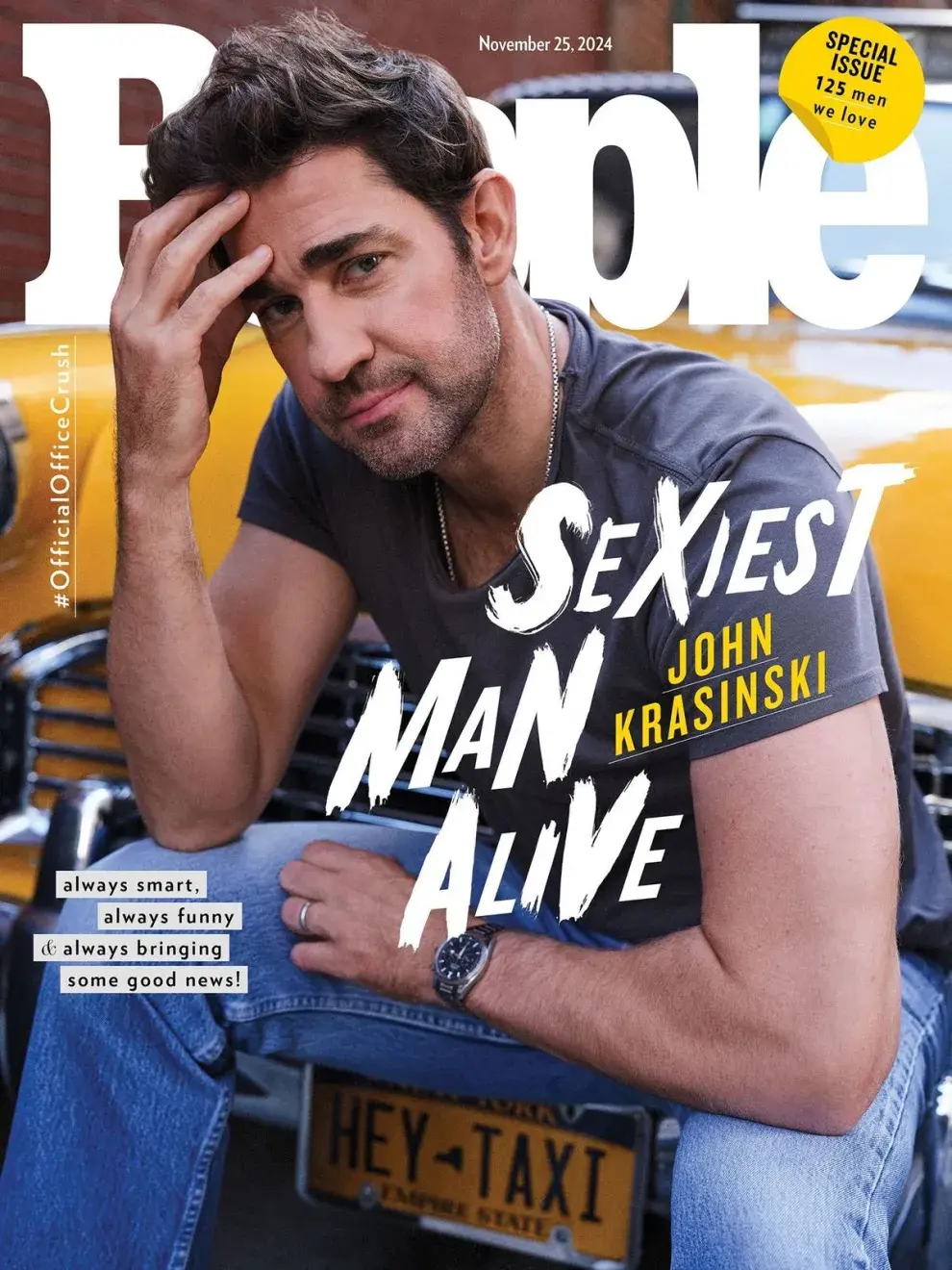 La portada de People con John Krasinski como el hombre más sexy del mundo en 2024.