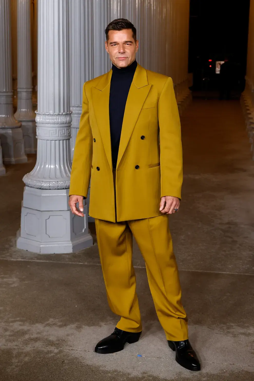 Ricky Martin en la alfombra roja de la Gala LACMA Art+Film 2024.