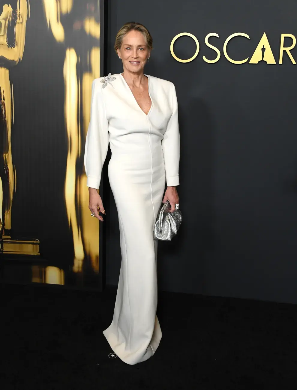 Sharon Stone en la alfombra roja de los Governors Awards.