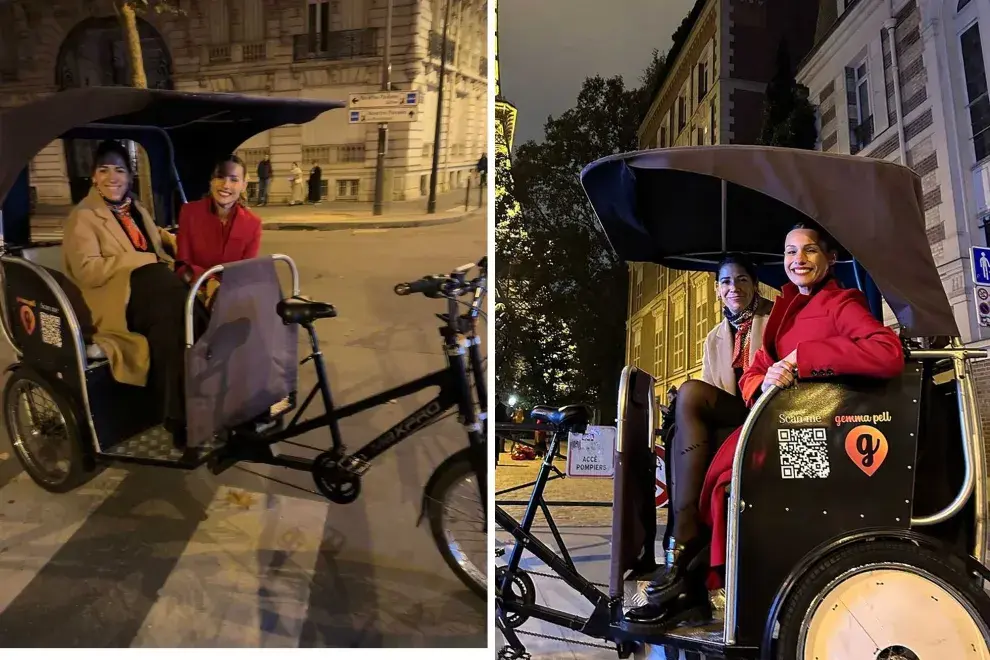 Pampita paseó por las calles de París