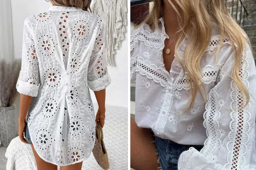 Las camisas de broderie estarán a la órden del día